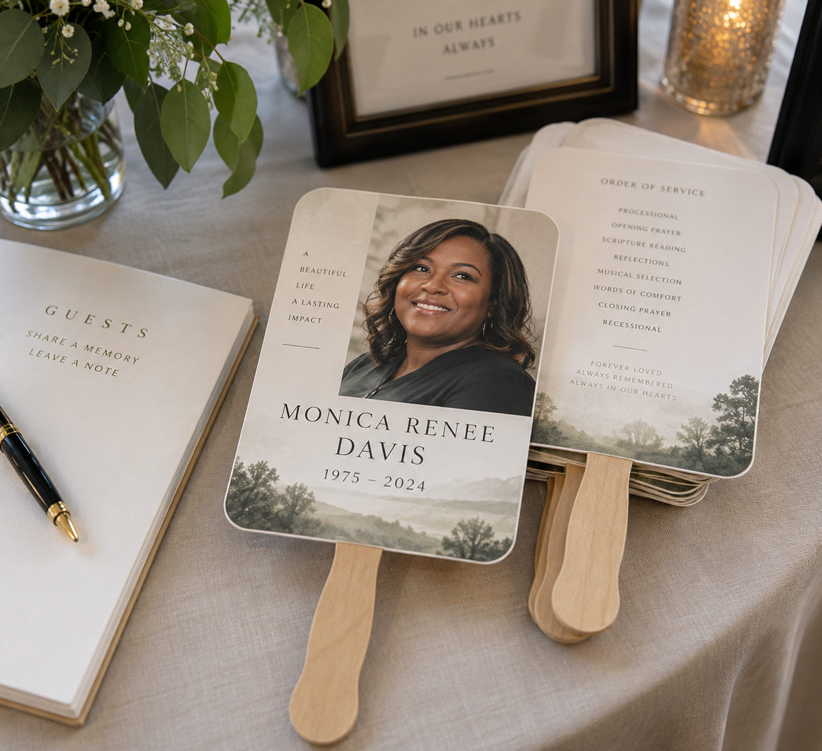 Memorial Hand Fan