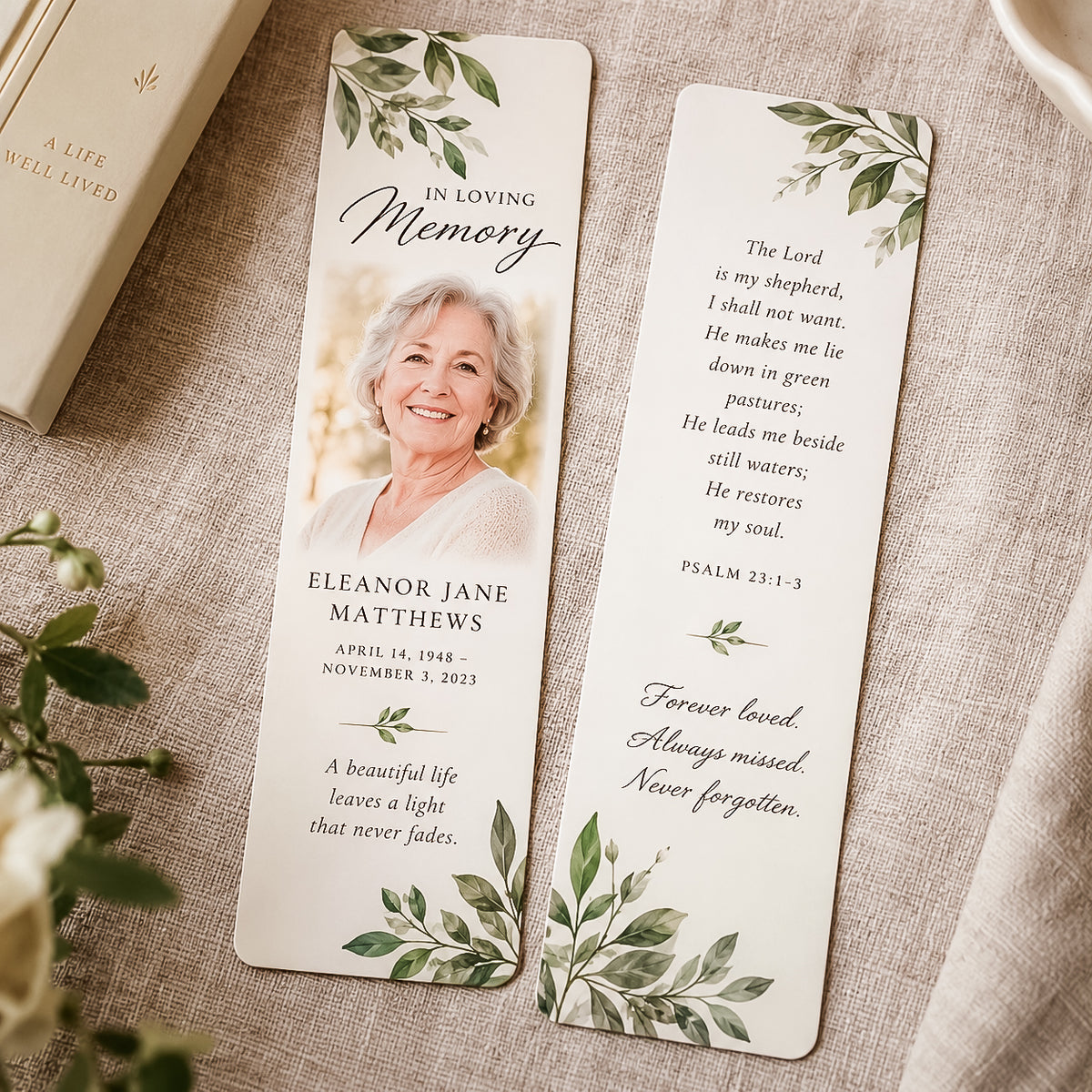 Memorial Bookmark