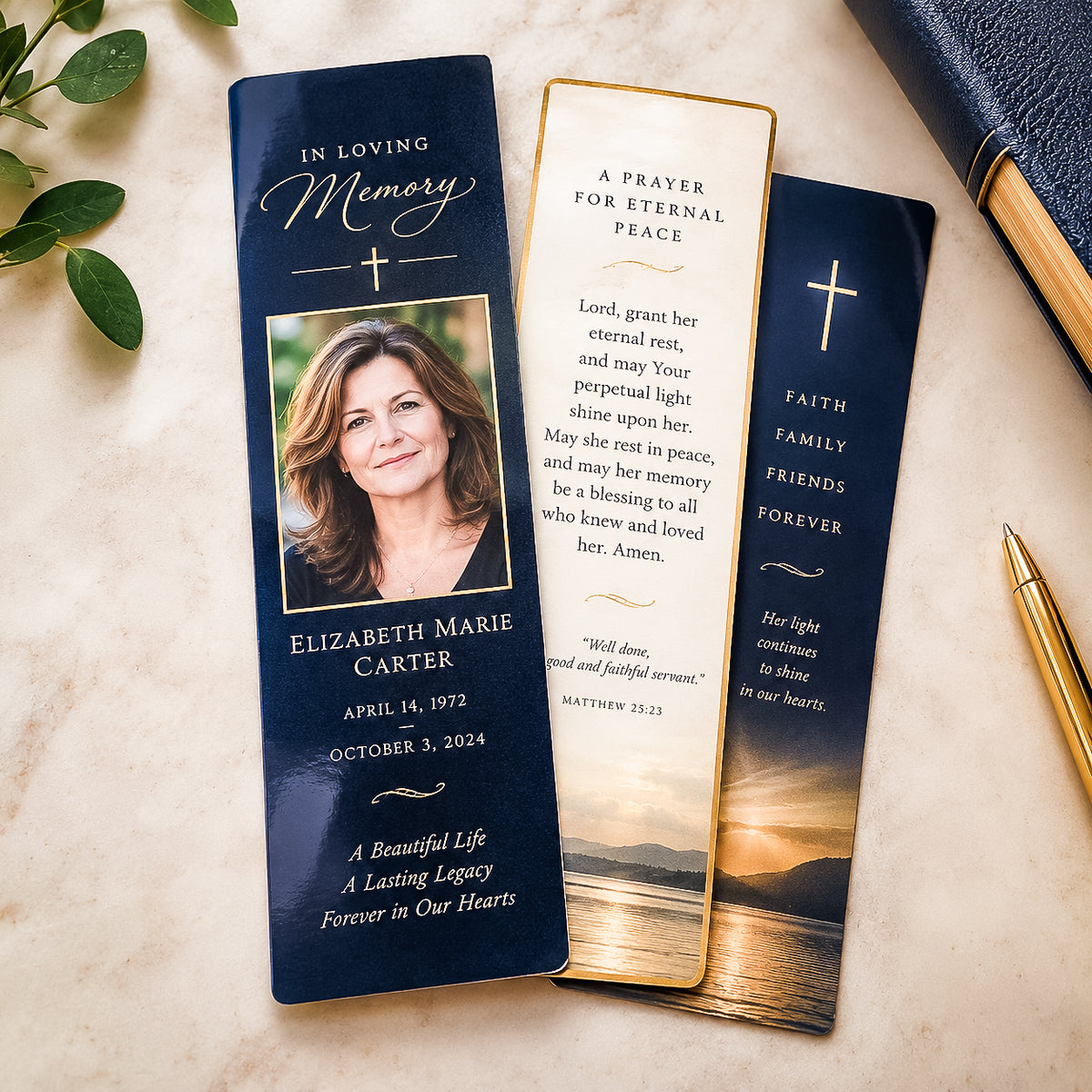 Memorial Bookmark