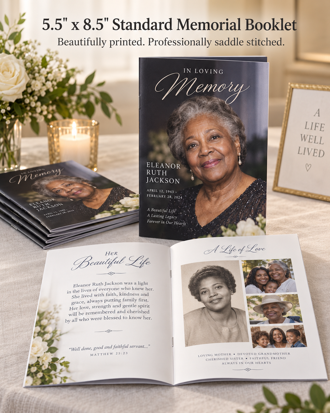 Memorial Keepsakes, Guest Books, Memory Cards
